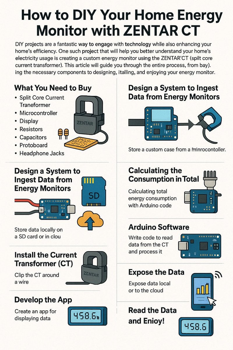 Energy monitor assembly steps